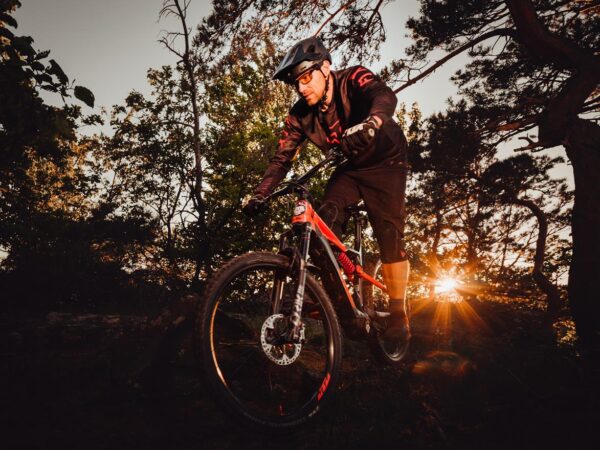Burgenland-Trails bei Sonnenuntergang